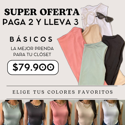 Básica Dama Oferta x 3